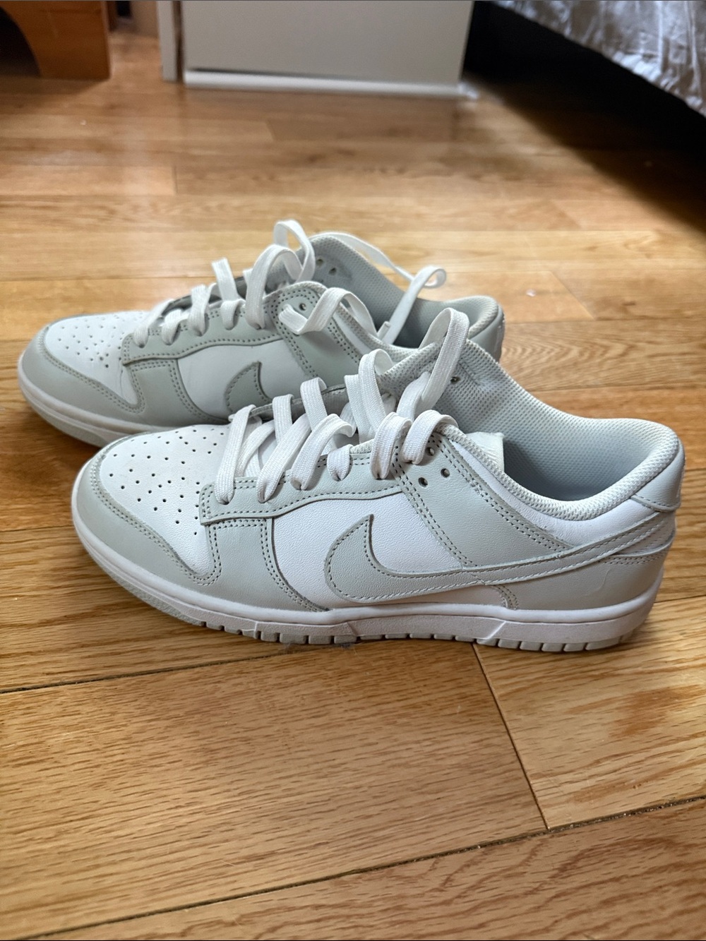 Nike Dunks Low Light Gray and White